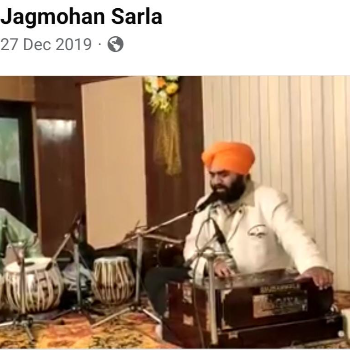 SARLAS MUSICALS - Jagmohan Sarla - A Classical Vocalist Gazal Singer in in Patiala