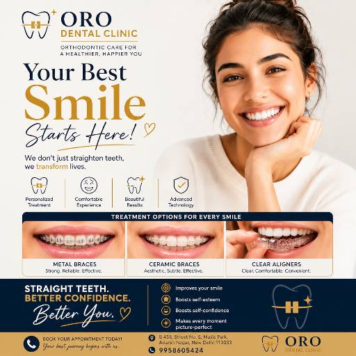 ORO DENTAL CLINIC - Implant & Braces Centre in Majlis Park | Precision Dental in JAHANGIRPURI