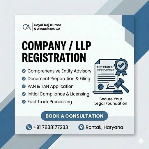 GOYAL RAJ KUMAR ASSOCIATES - Company Registration in Rohtak | Legal Identity in ROHTAK in ROHTAK