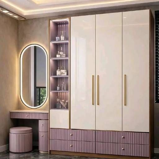 NERUM INTERIOR AND CONSTRUCTION - Modular Wardrobe with Dressing Unit in Saligramam in Chennai