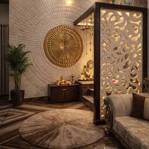 NERUM INTERIOR AND CONSTRUCTION - Pooja Room Interior Design in Saligramam in Chennai