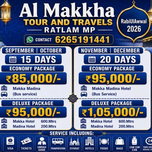 20-Day Deluxe Umrah Package from Ratlam — Nov & Dec 2026