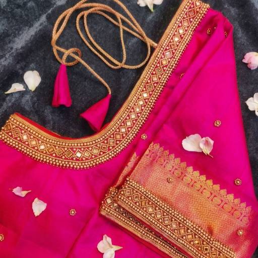 Simple Aari Work with Stitching starting price